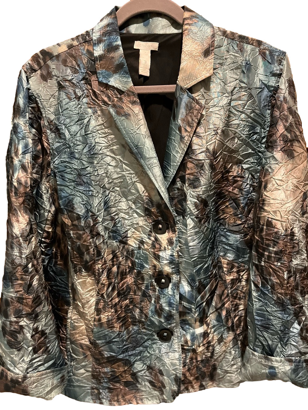 15. WOMENS CHICO’S 3/XL DETAIL JACKET